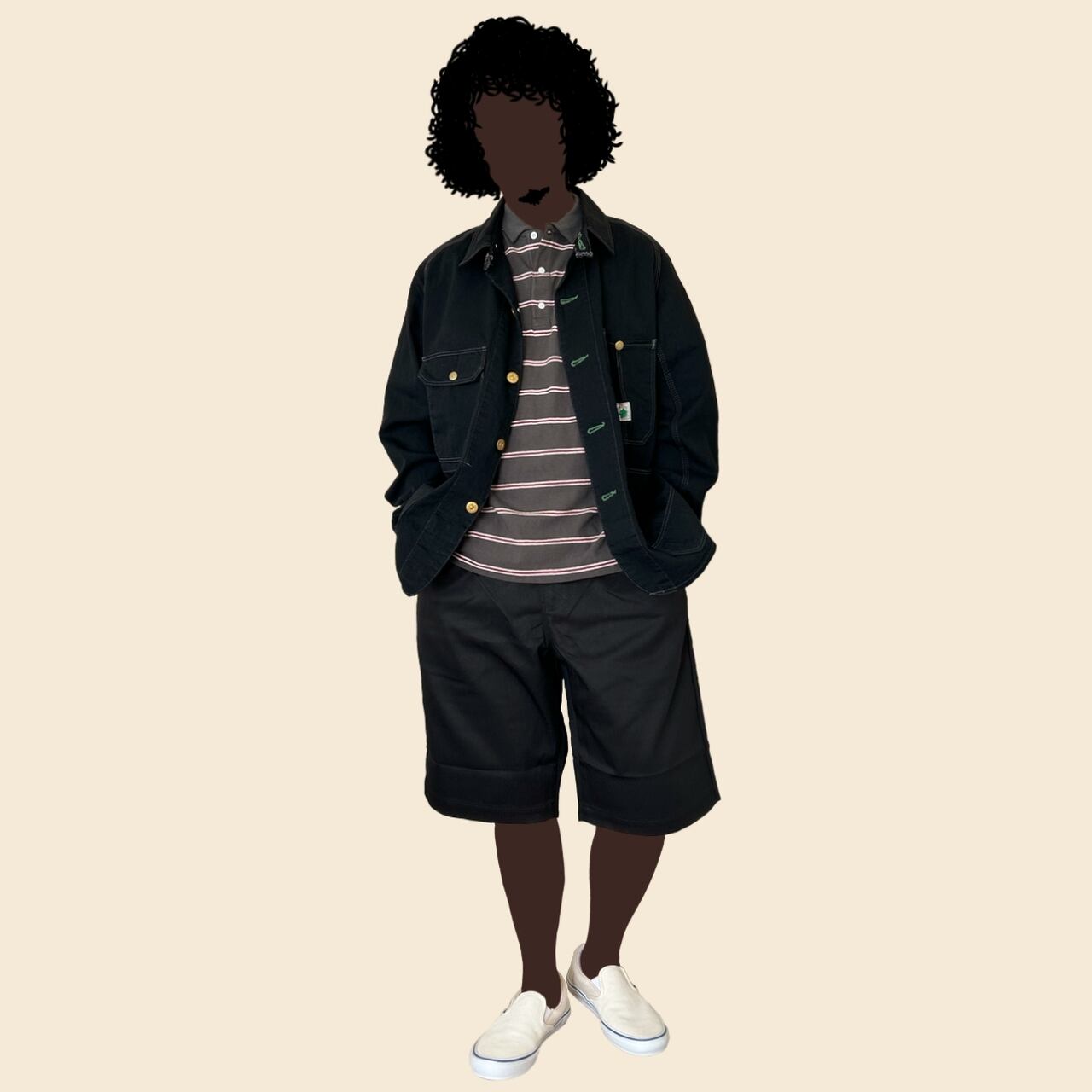 TCB jeans / Cat Head Jacket BKBK - キャットヘッド