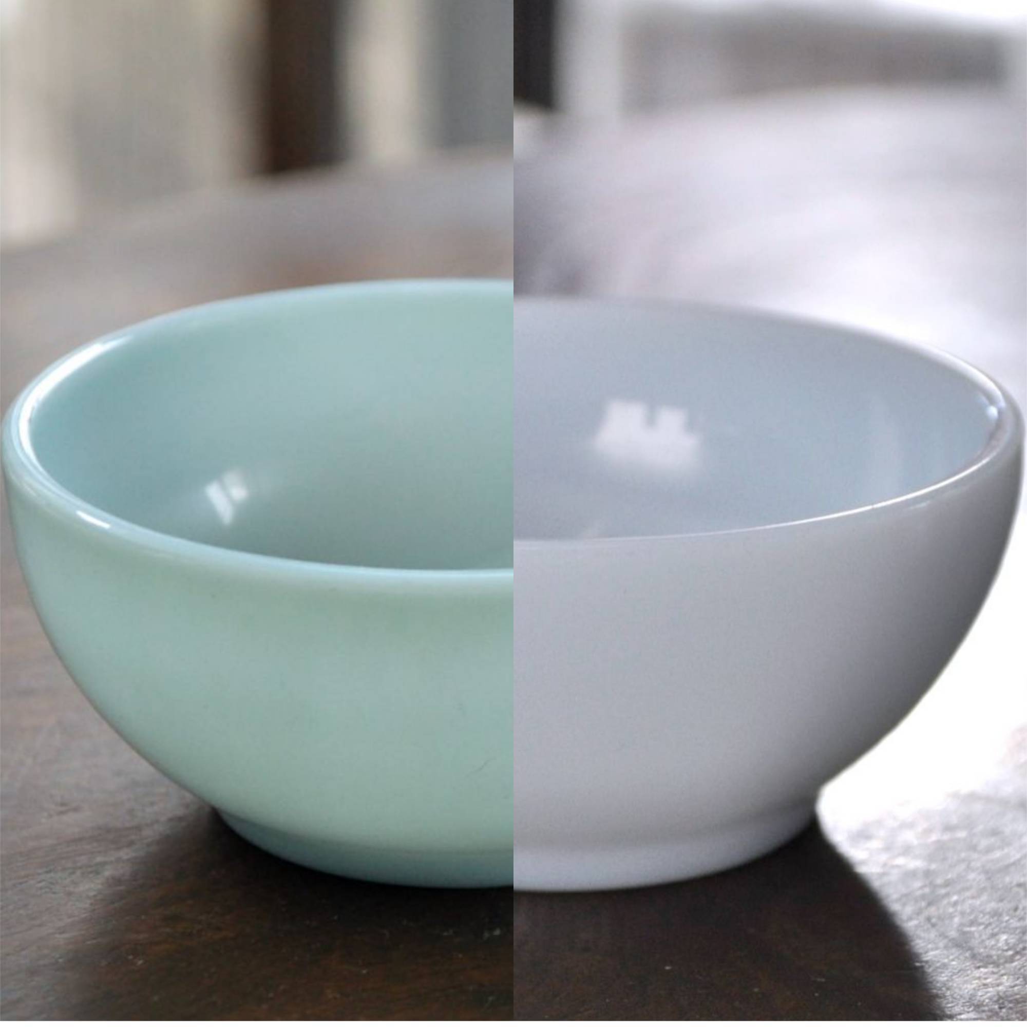 左ターコイズブルー 右アズライト