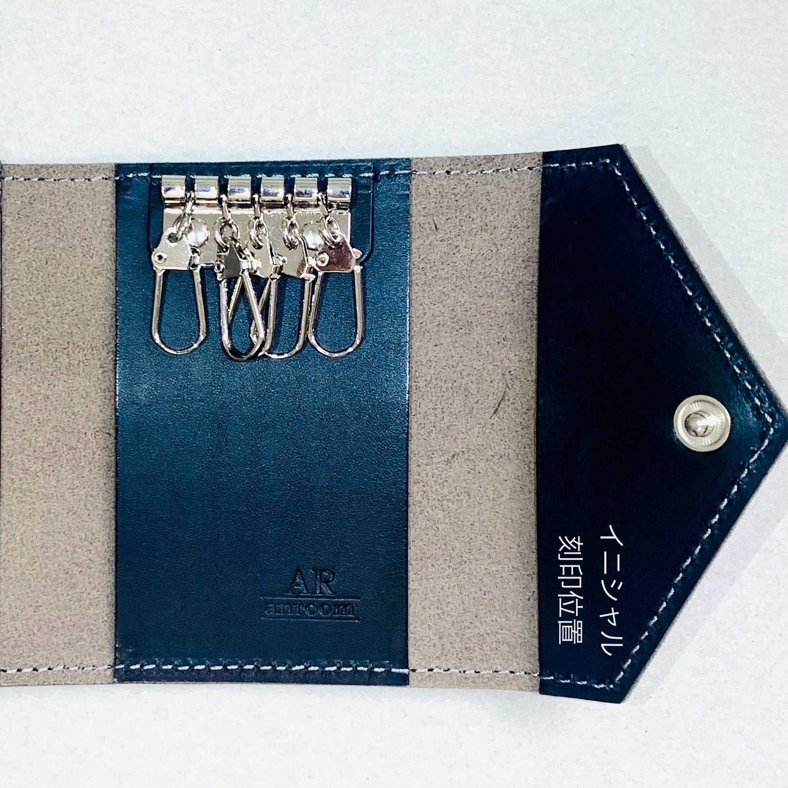 イニシャル刻印位置サンプル