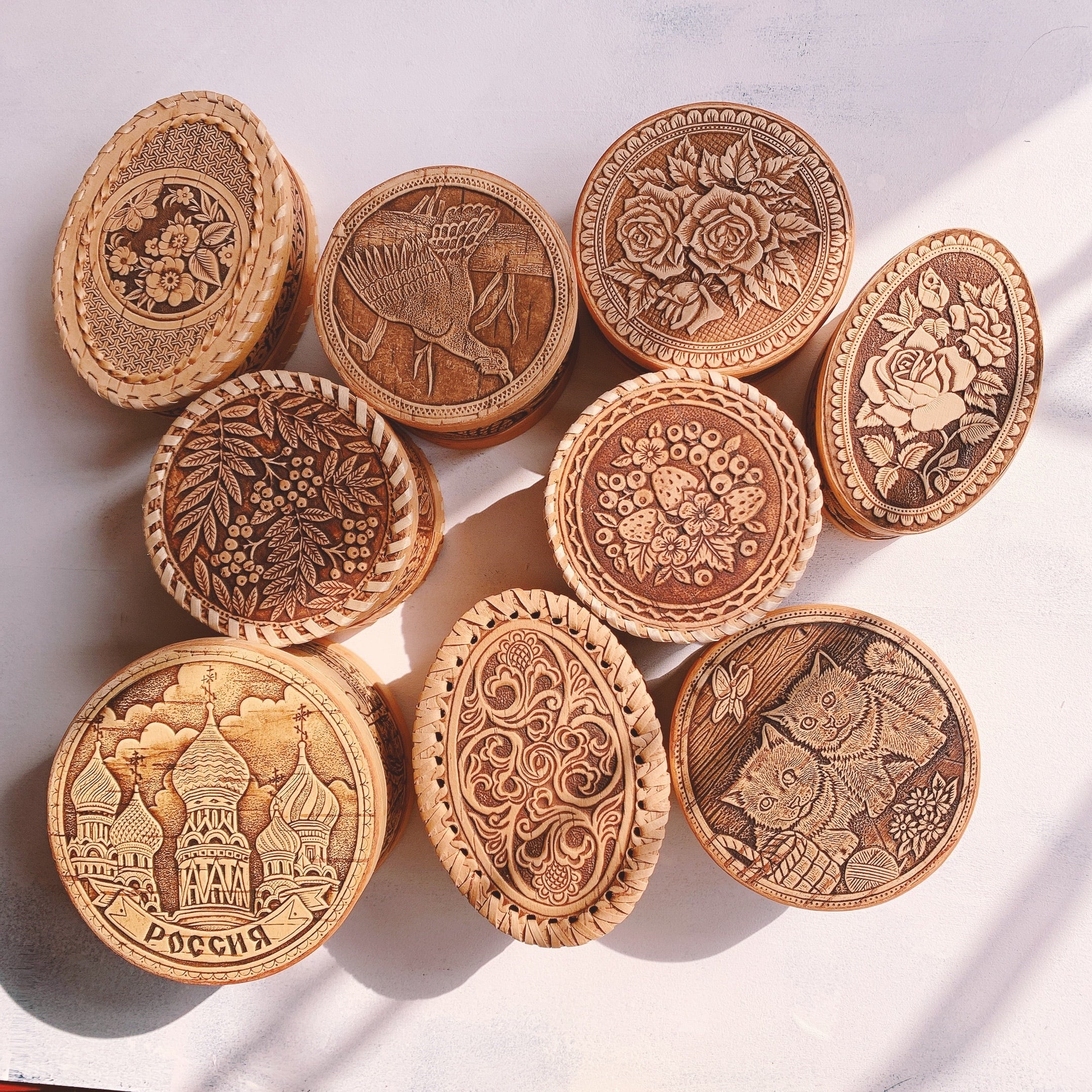 白樺樹皮のマット （大） BRB08 | yarumaruka