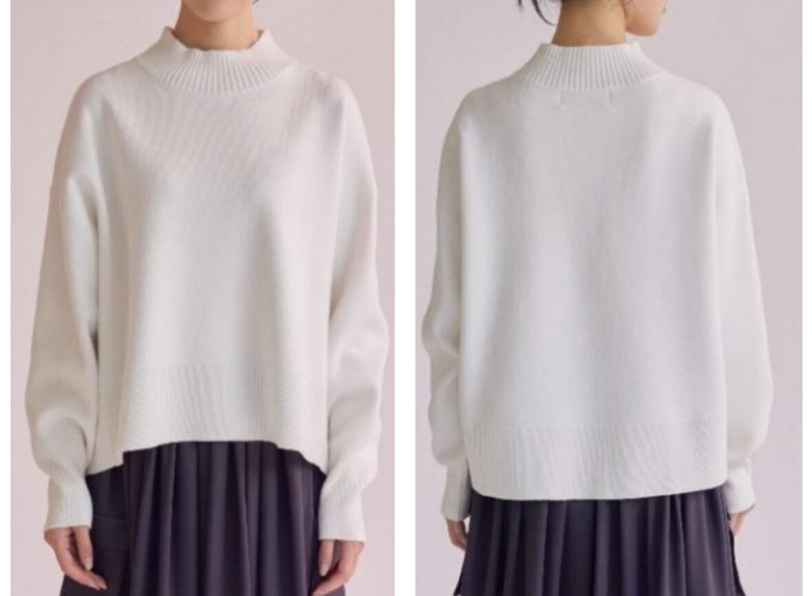 ダブルジャガードハイネック pullover 【SUGAR ROSE シュガーローズ 25