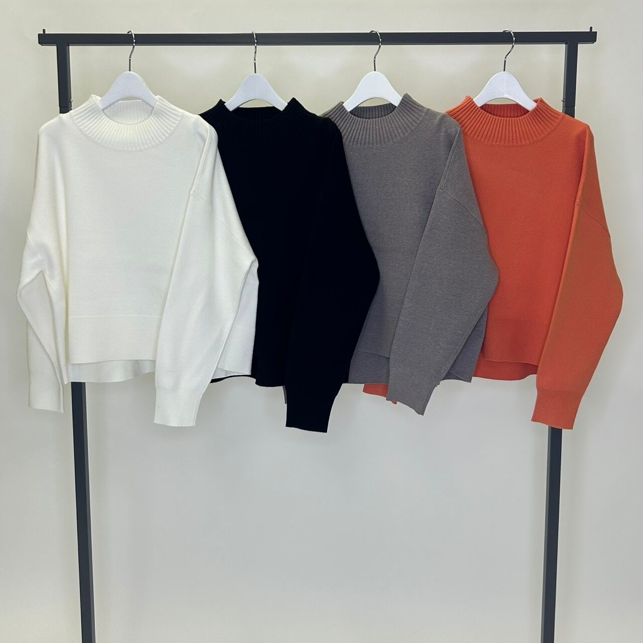ダブルジャガードハイネック pullover 【SUGAR ROSE シュガーローズ 25