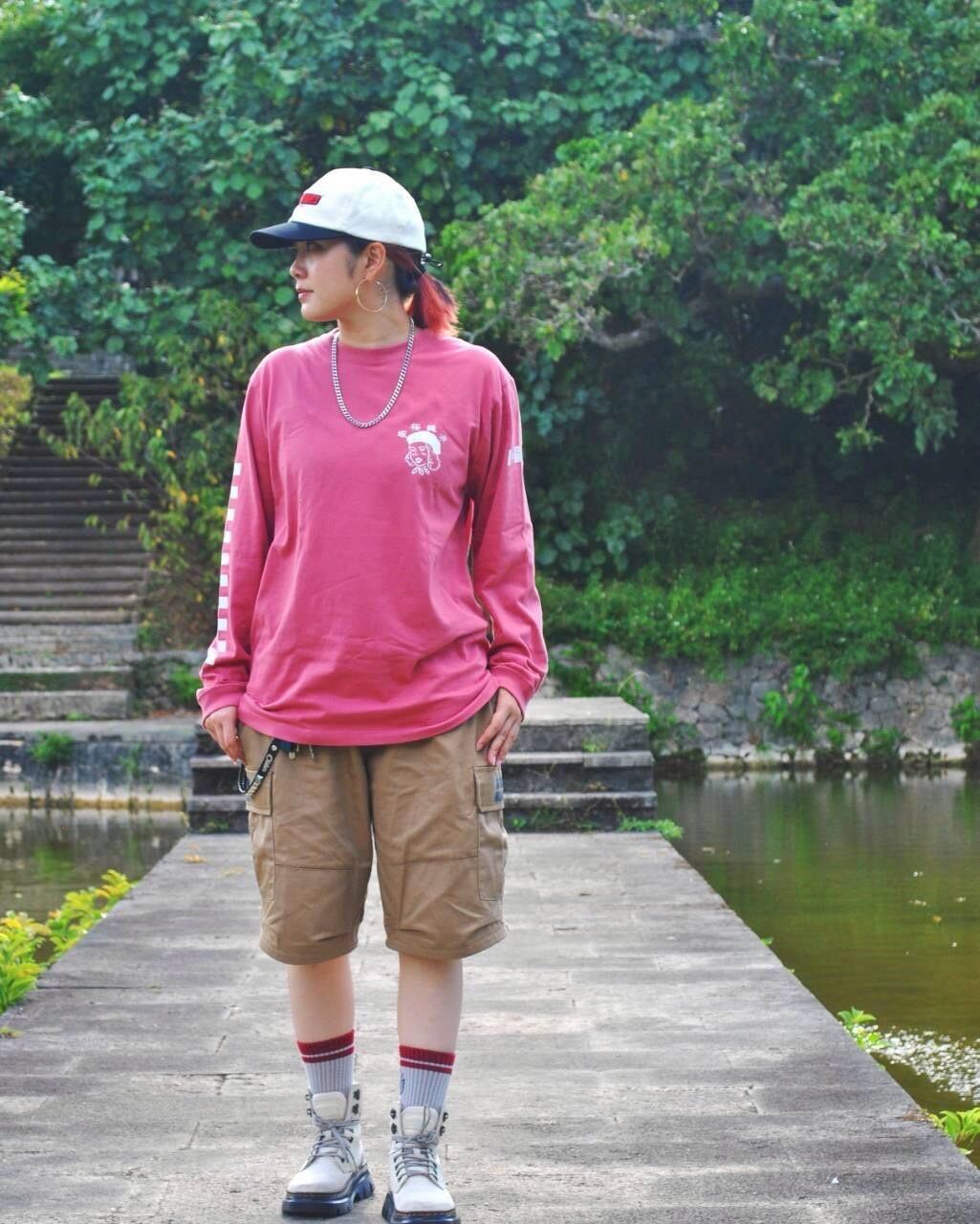 HAZY RED:164cmLサイズ着用