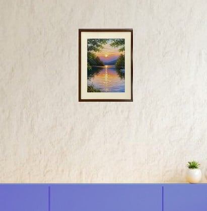 【額装アート】ナミアス「昼下がり」リトグラフ 絵画 インテリア テラス風景 10年保証 絵画 版画 農家の庭 グスタフ・クリムト 手彩仕上 高精細巧芸