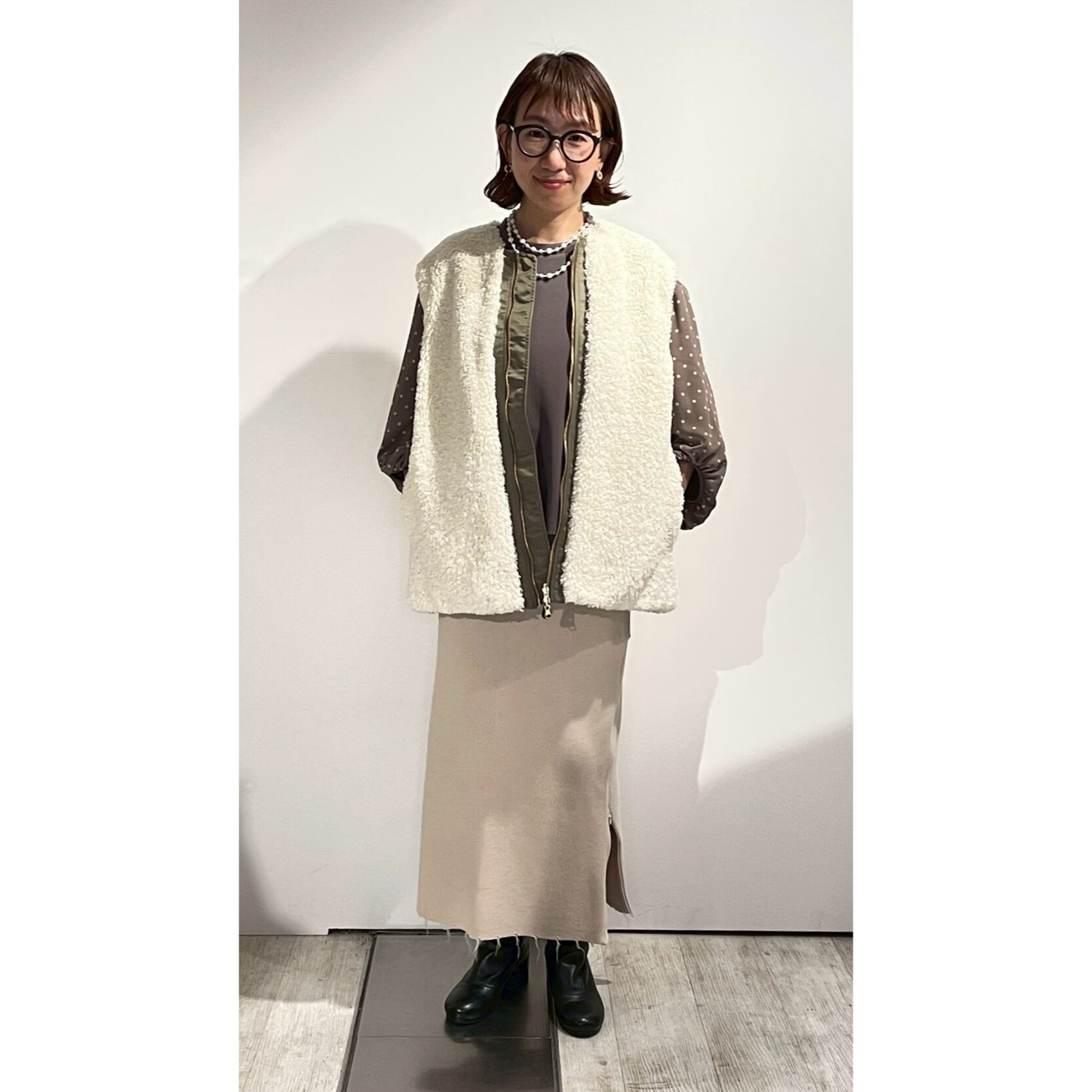 千葉店  159cm  /  着用カラー d.bge