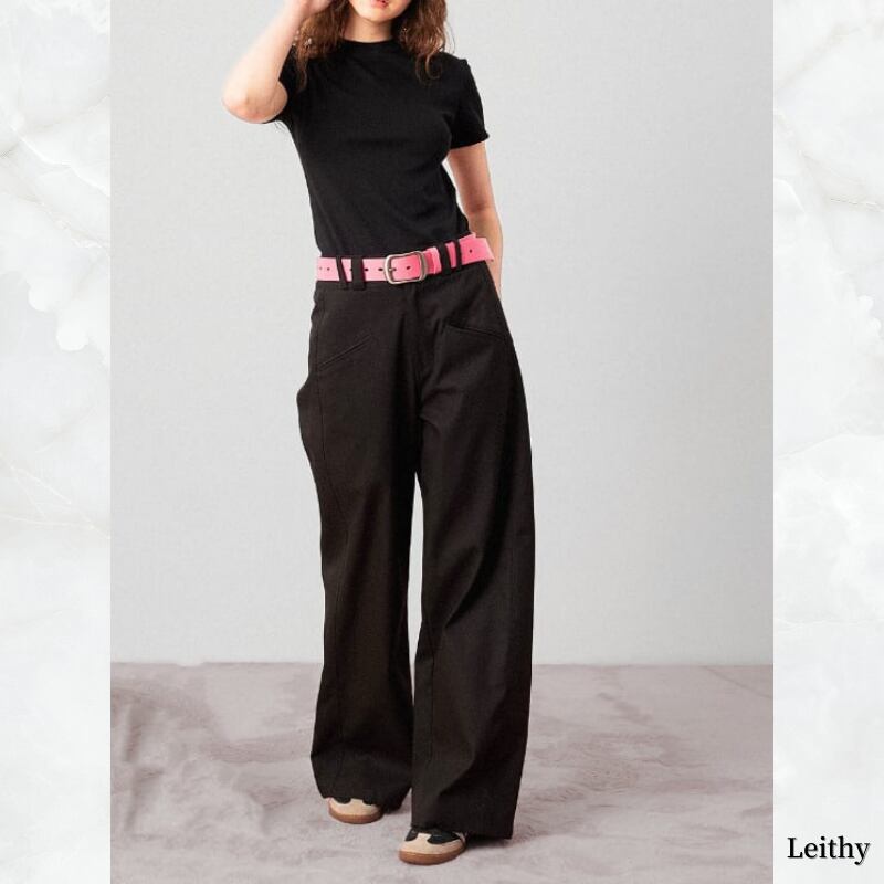 ・Wide casual straight pants ◇2color TH1029