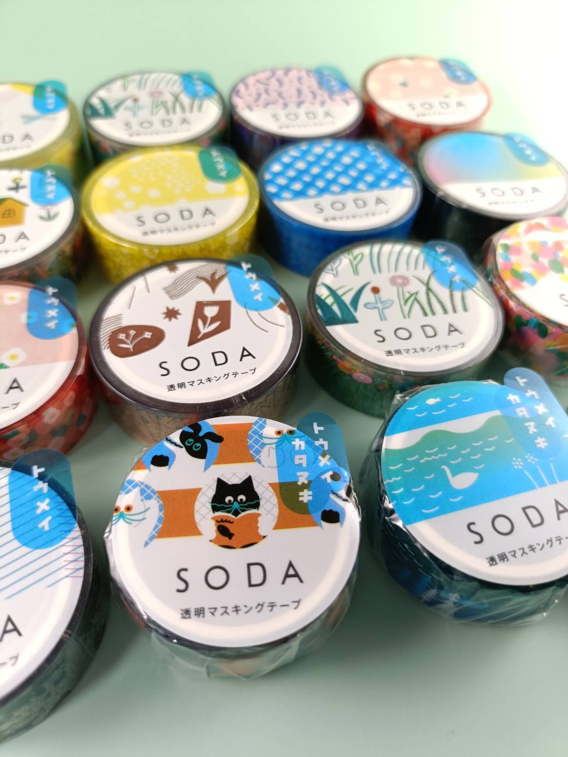 ラベルも集めたくなるデザイン性のあるテープ
