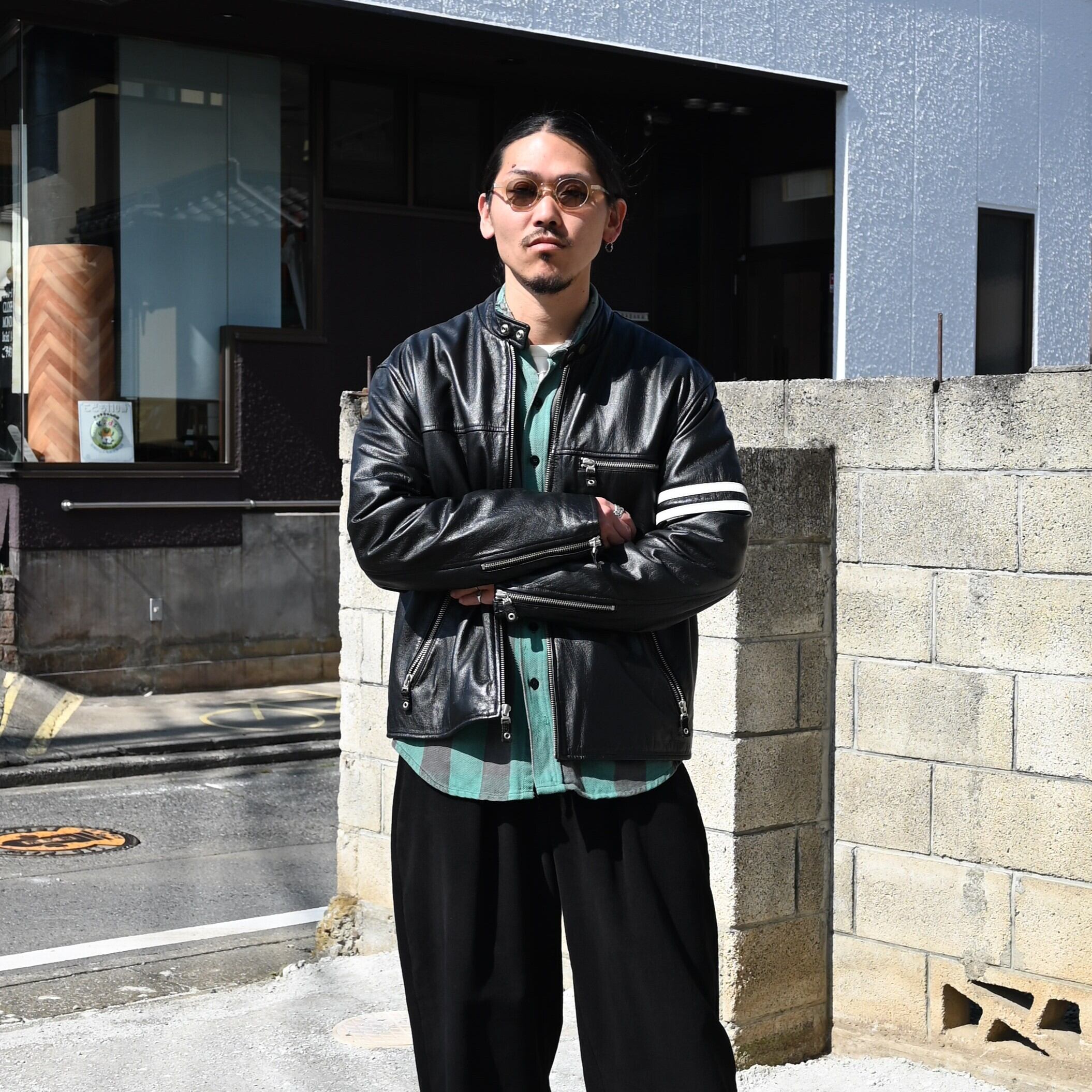 最終価格Wilsons Leather M.JULIAN ライダース 良好】M JULIAN WILSONS LEATHER ライダースジャケット [skuuu紳士