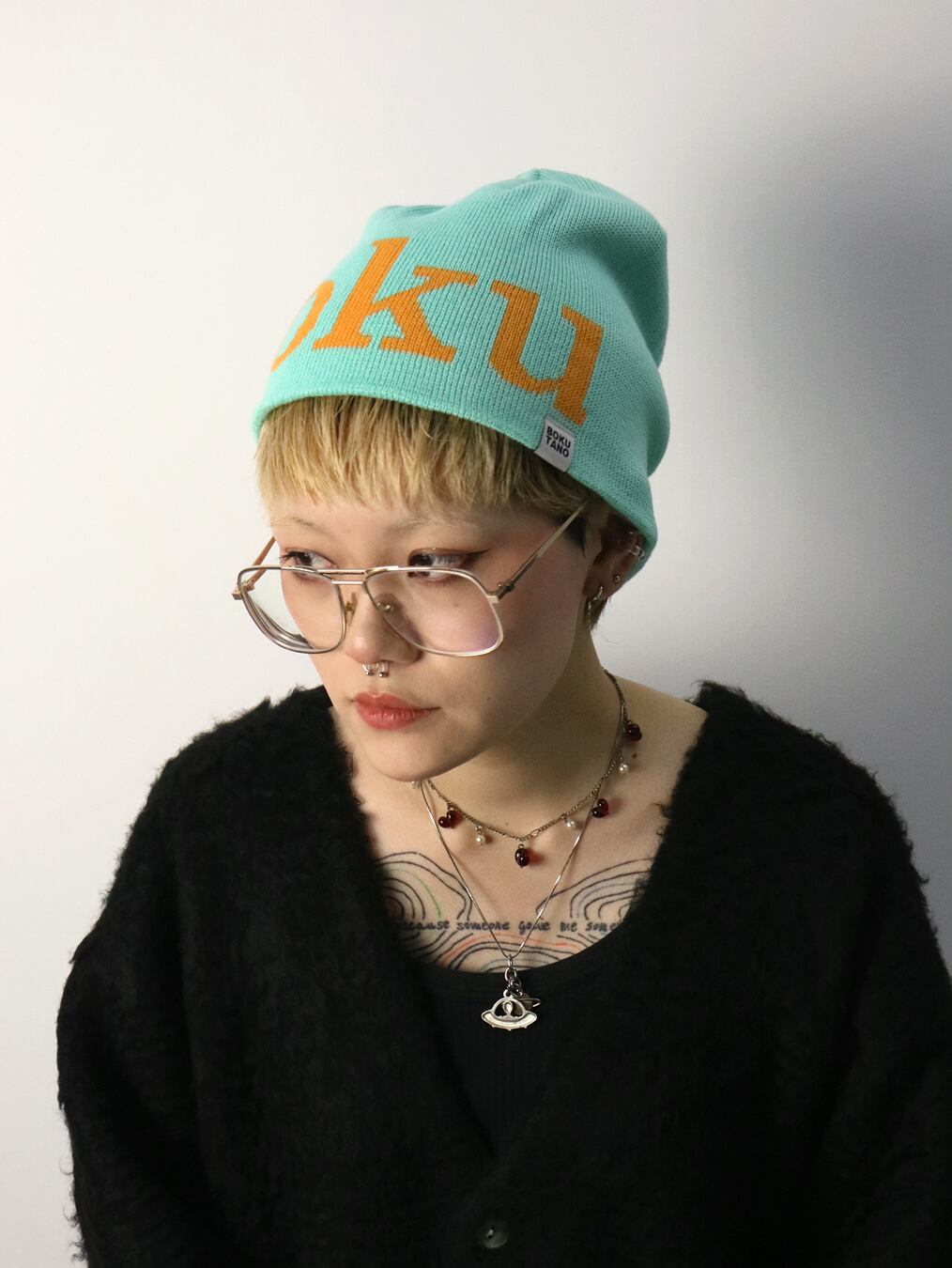 BOKU HA TANOSII ／ BOKU LOGO コットンビーニー 