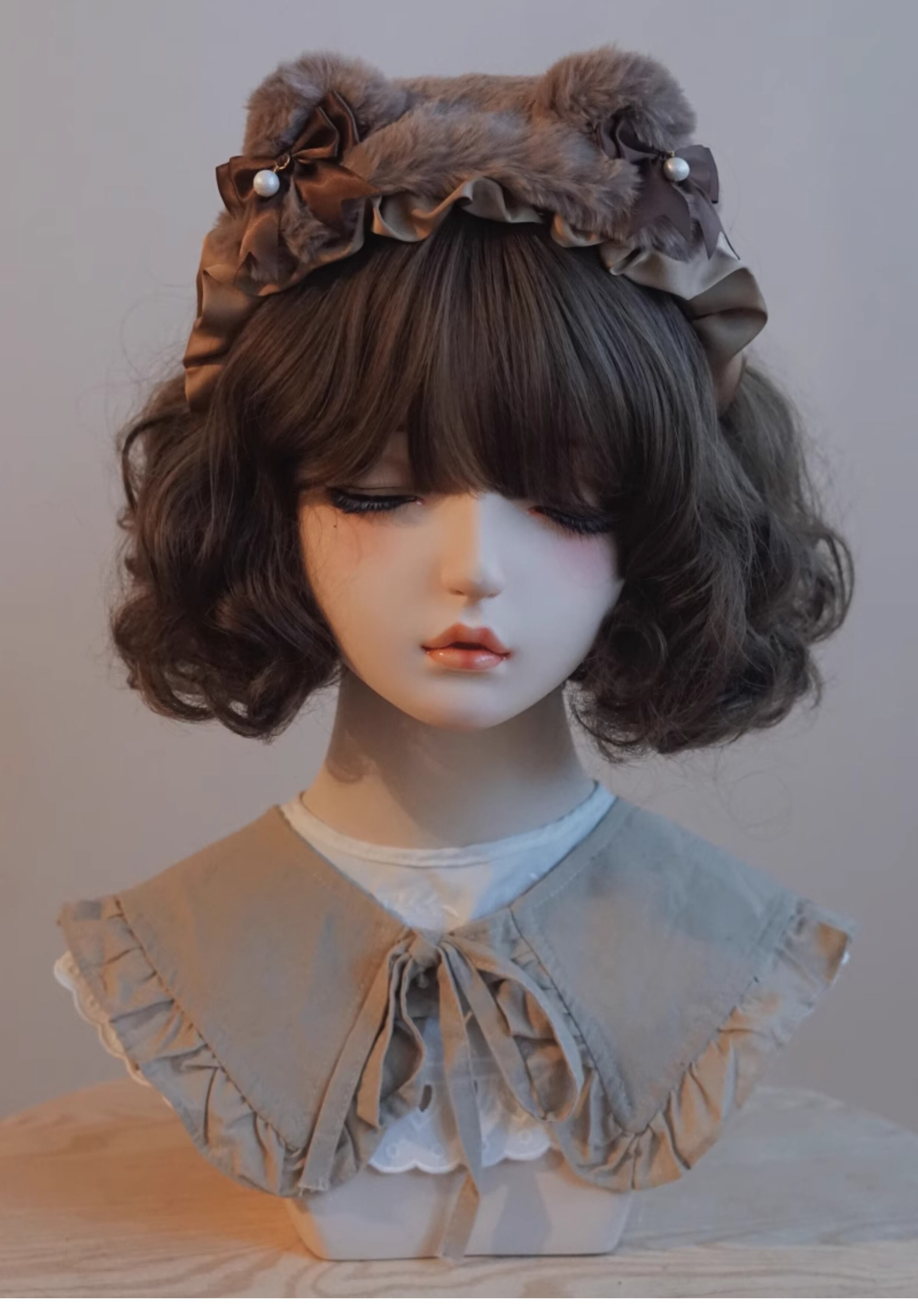 ミルクティーベア～ふわもこレースカチューシャ～ ♥LA161 | luvxy