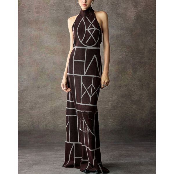 ブラウン ワンピース