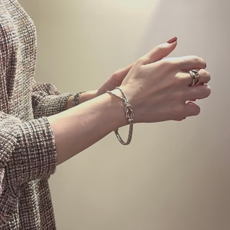 美品 OLD TIFFANY&Co シルバー925 ロープチェーン ブレスレット ティファニー ツイスト ロープ シルバー925 ブレスレット | ブランド