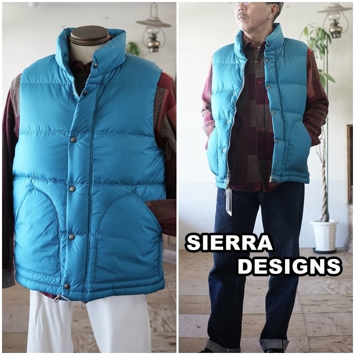 SIERRA DESIGNS シエラデザインズ ZIP DOWN VEST ジップダウン ダウン