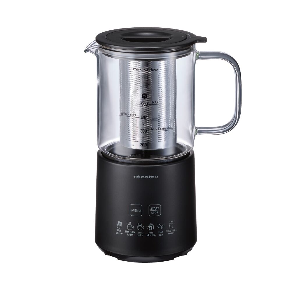 ここみるく レコルト ホットチョコ ＆ ミルクフォーマー / ナチュラルブラック RMT