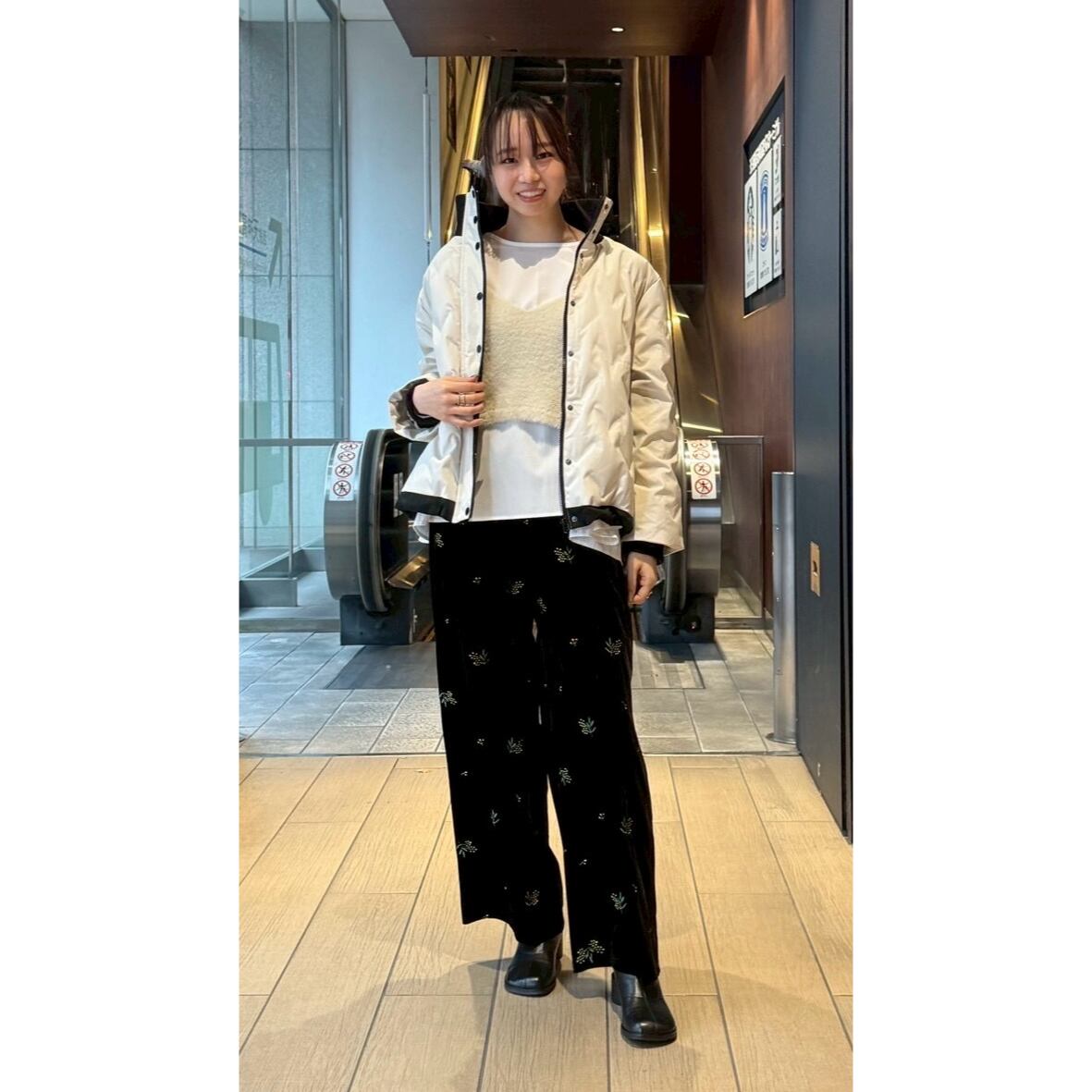 福岡店  163cm  /  着用カラー IvoryBe×Off