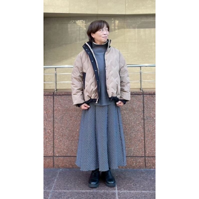 福岡店  159cm  /  着用カラー ベージュ×ブラック