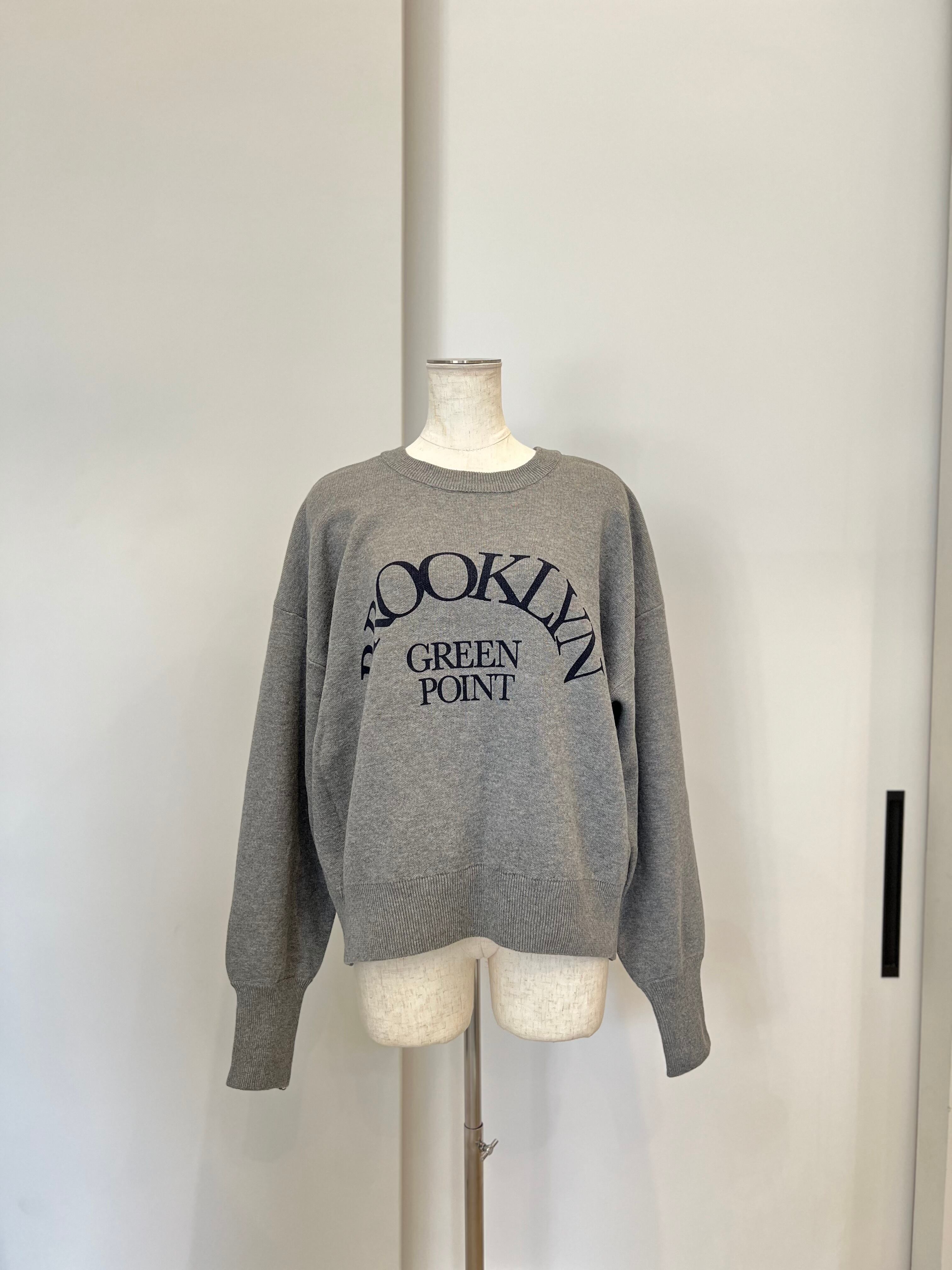 スウェットライクロゴニットgray