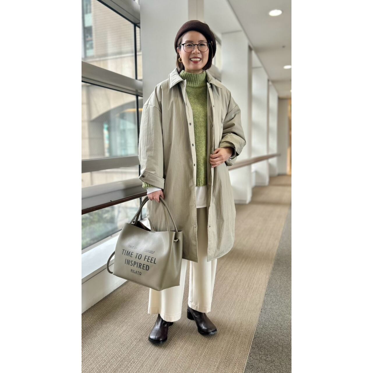 熊本店  156cm  /  着用カラー ivory