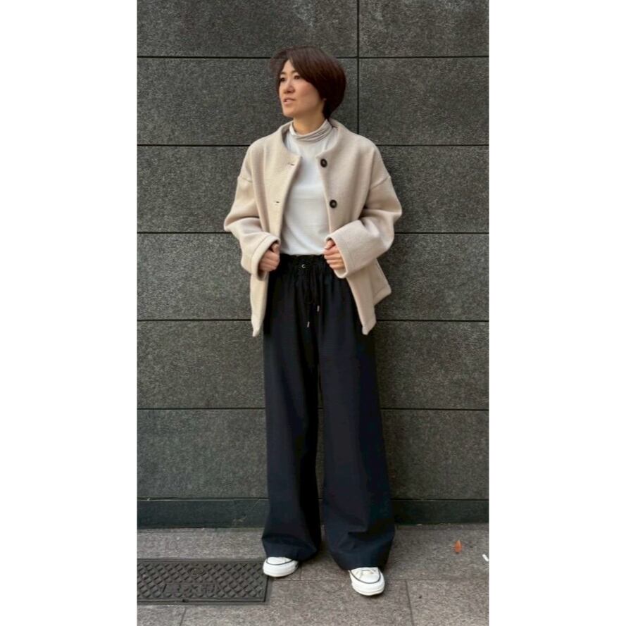 福岡店  154cm  /  navy check  サイズ１