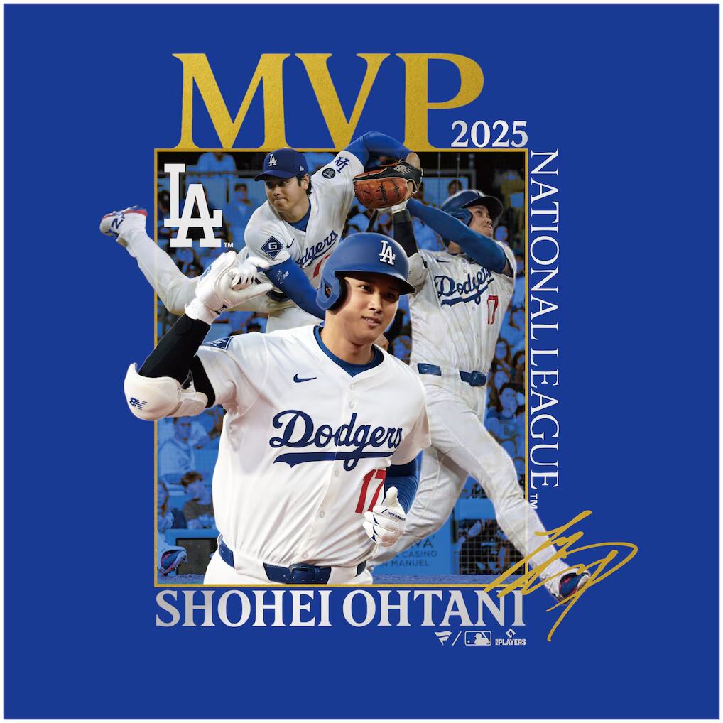 Fanatics ドジャース 大谷翔平 2025 ナショナルリーグ MVP 受賞記念 T