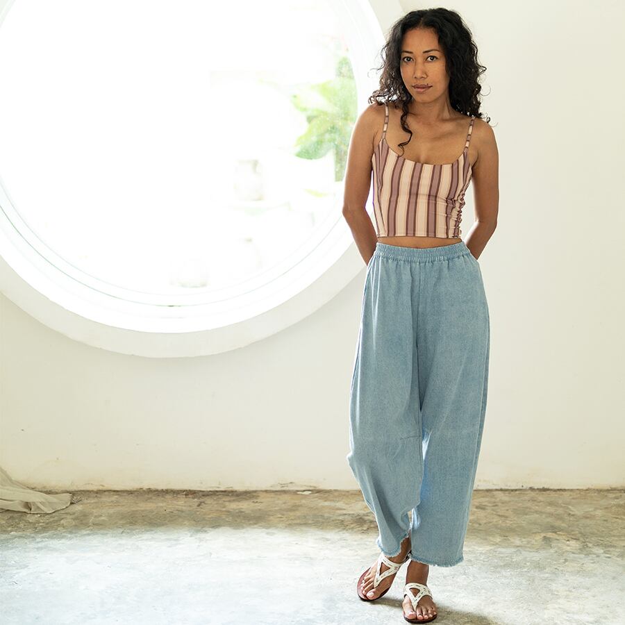 WITH SOPHIA BIKINI TOP－STRIPES