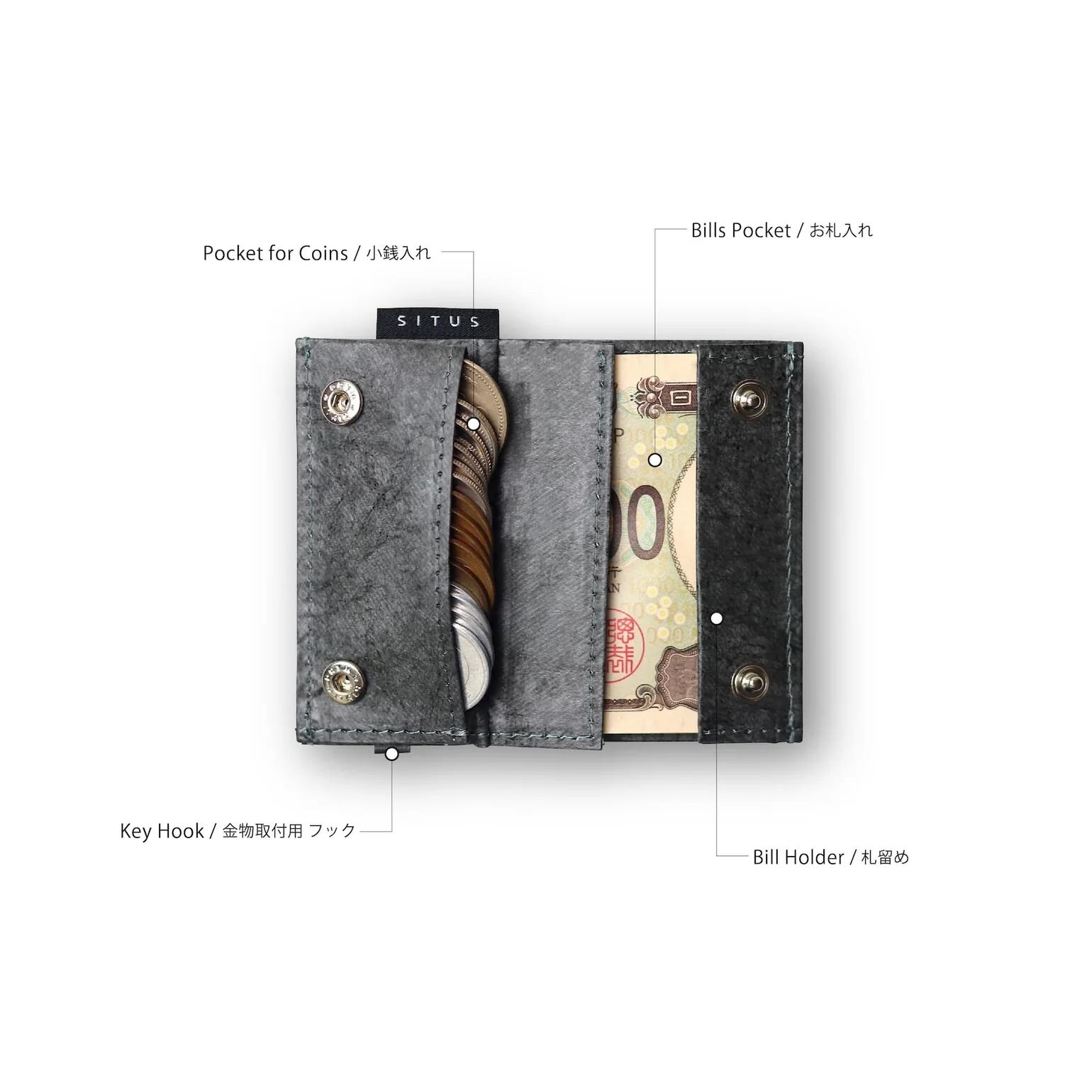 SITUS（サイタス） Micro Wallet Tyvek® | コンパクト財布 | Editorial