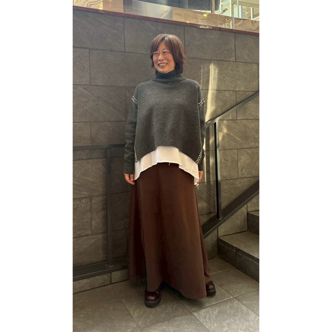 福岡店  159cm  /  着用カラー CHARCOAL