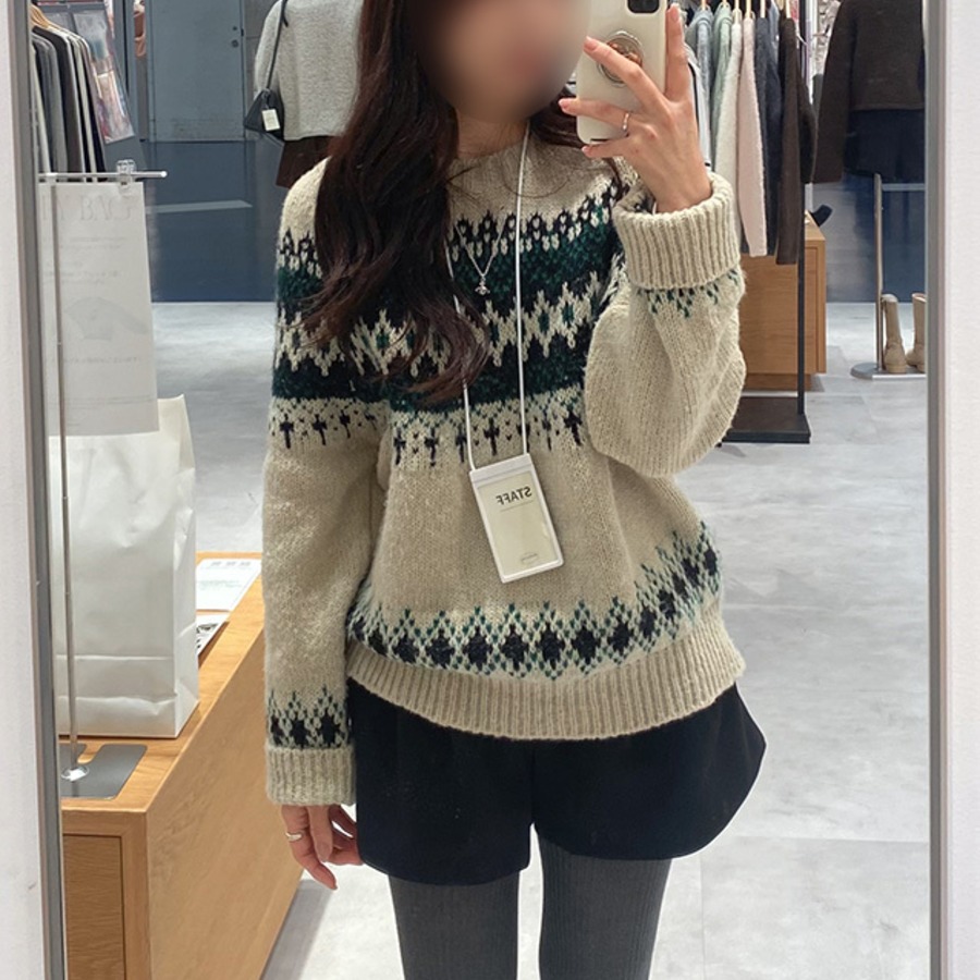 158cm beige F着用