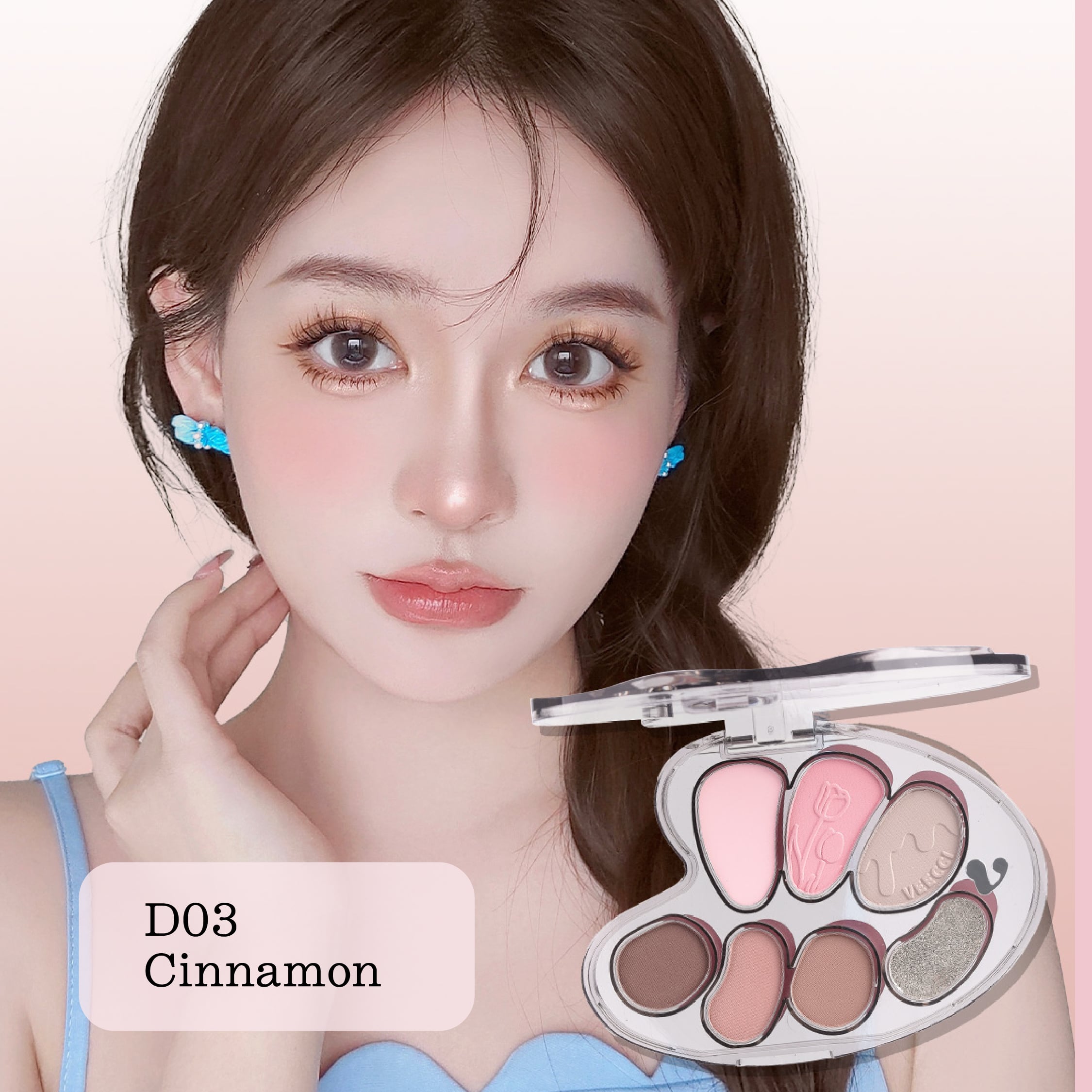 VEECCI アーティスト7色アイシャドウパレット | ブリリアントプラス