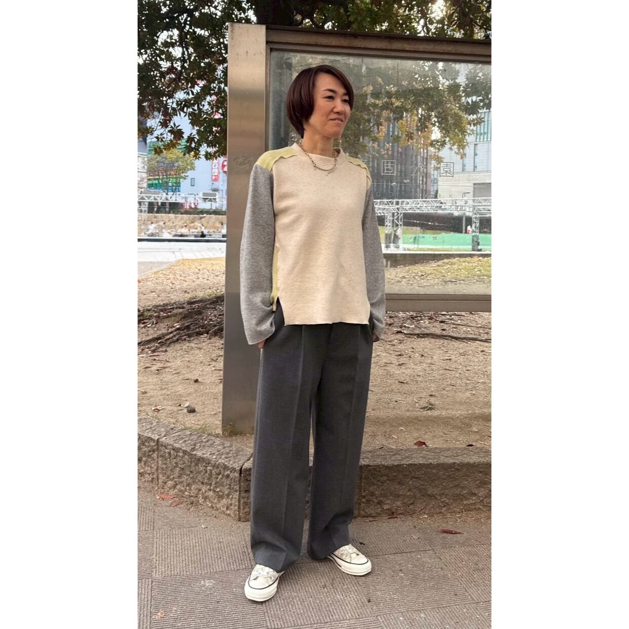 福岡店  154cm  /  着用カラー イエロー系