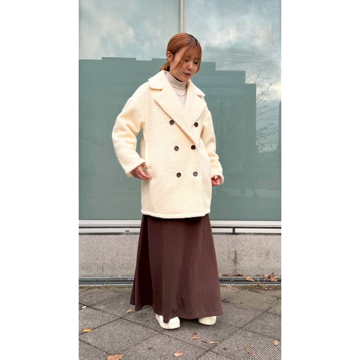 福岡店  160cm  /  着用カラー OFF WHITE