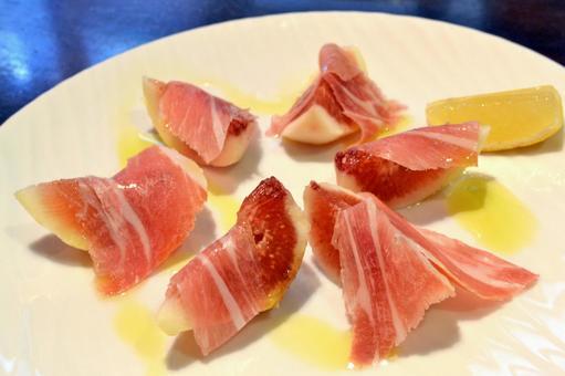 生ハムといちじく