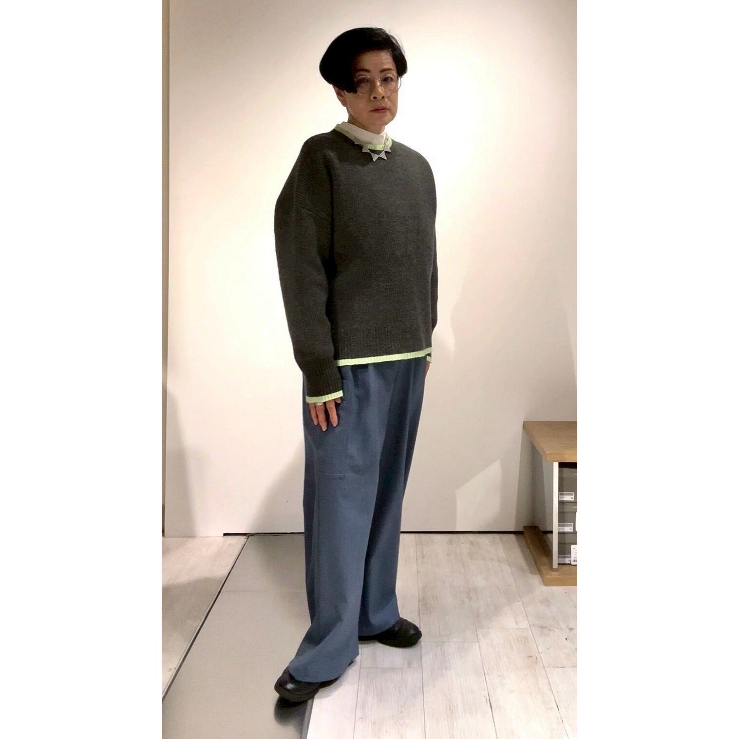 千葉店 155cm  /  着用カラー Charcoal/Lime Yellow