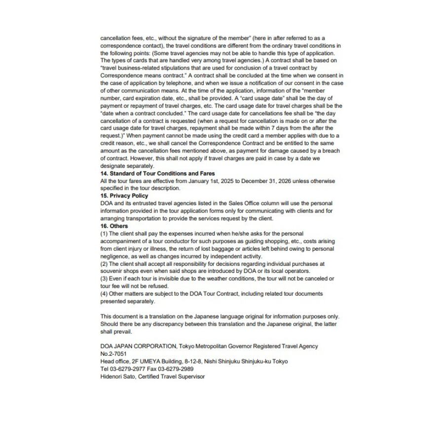 Terms & Conditions Page 5