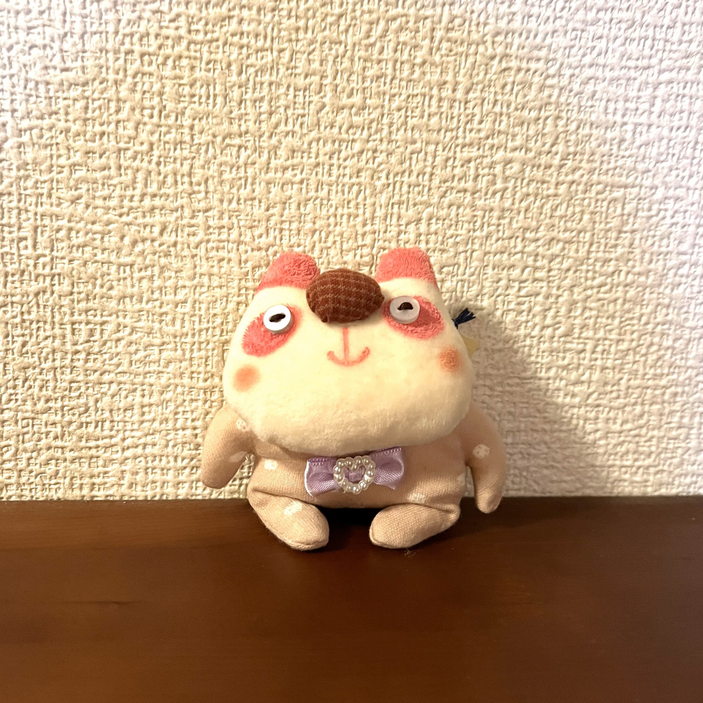 薄紫の蝶ネクタイ（正面）