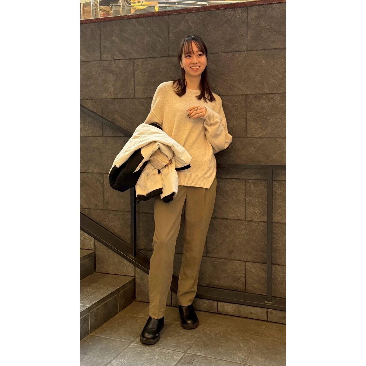 福岡店 163cm  /  着用カラー khk