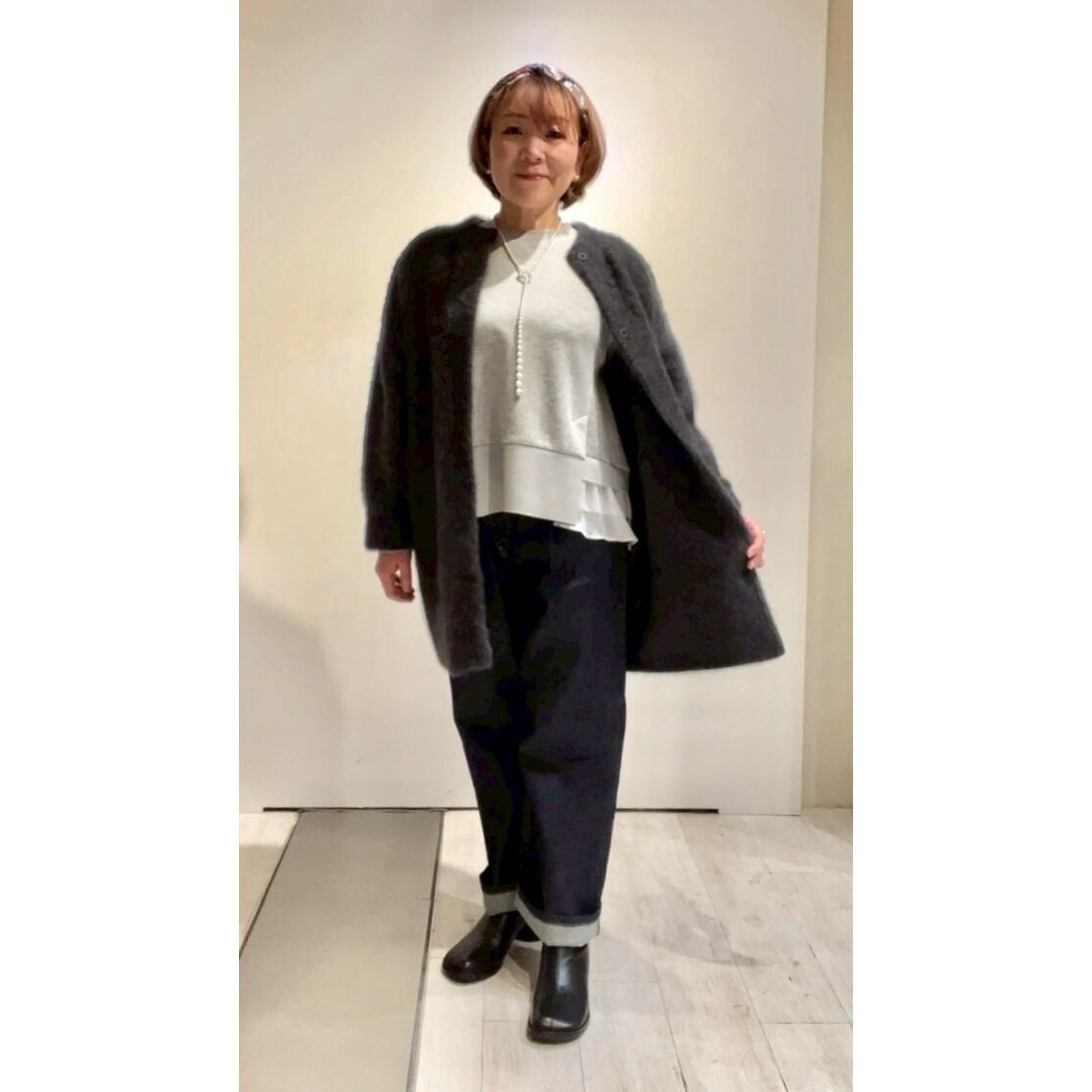 千葉店 154cm  /  着用カラー グレー