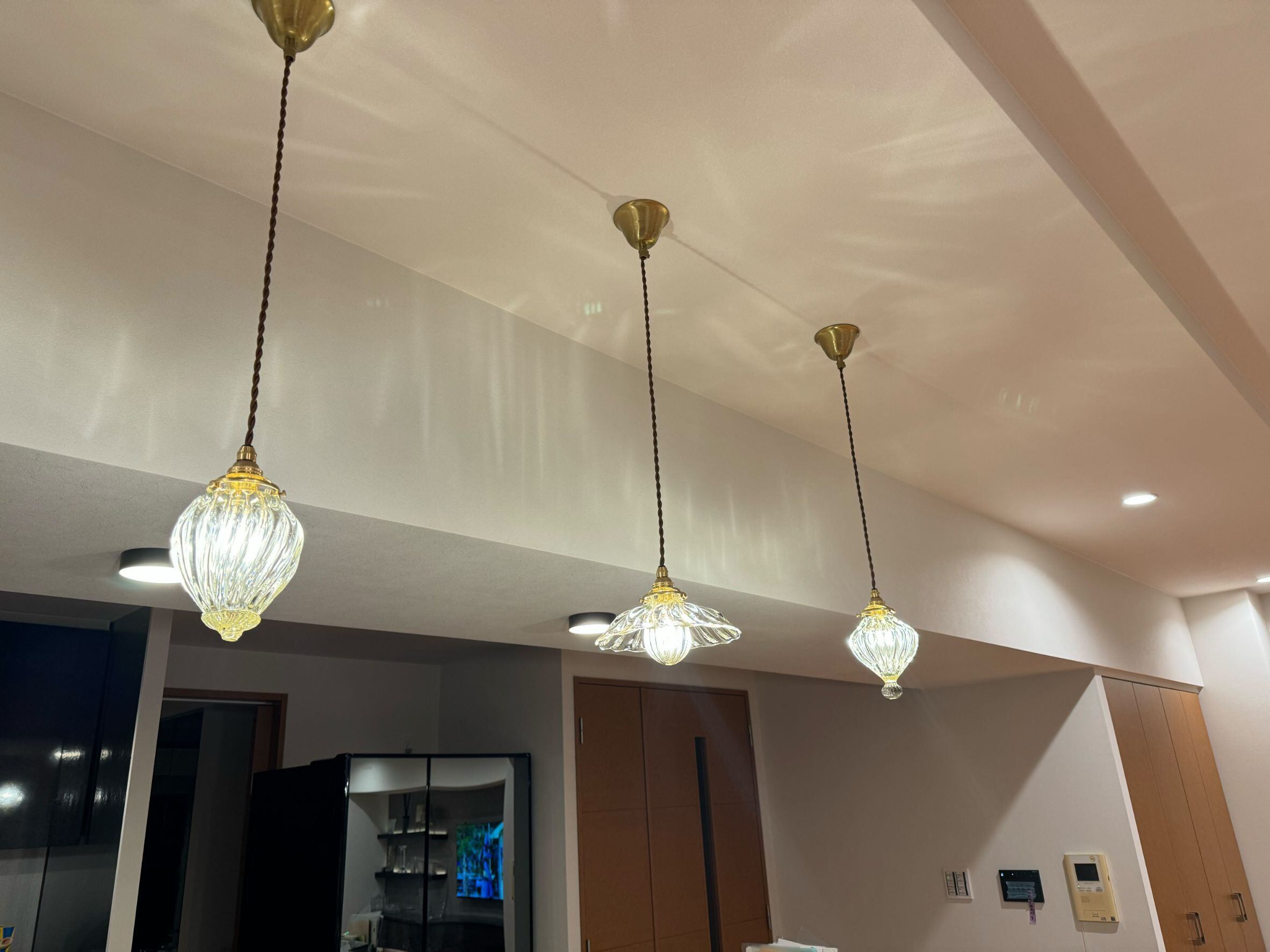 キッチンカウンターの上