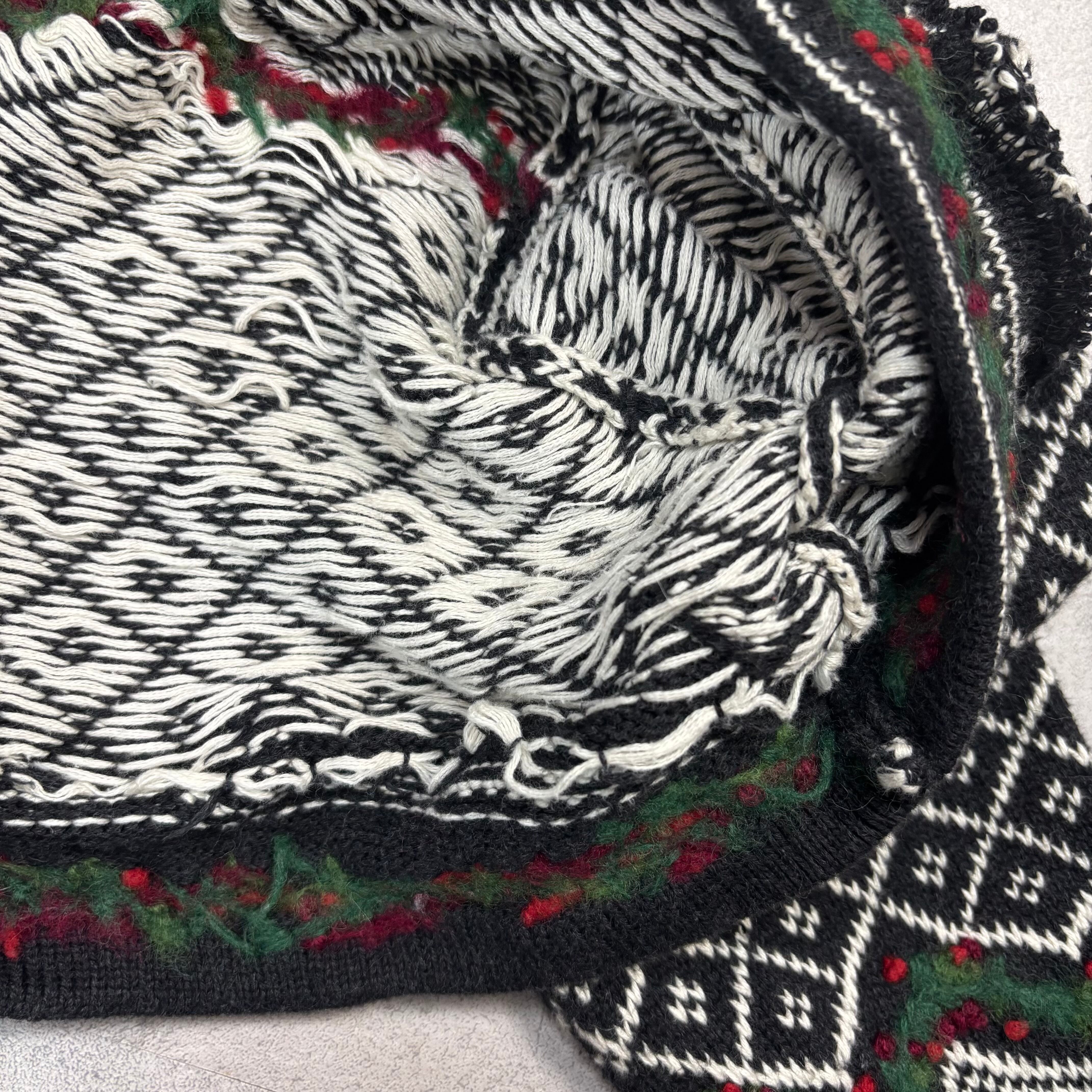 内側所々毛糸緩み箇所あり