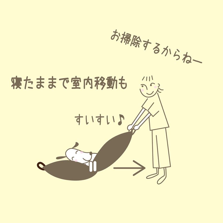 寝たまま室内移動もらくらく