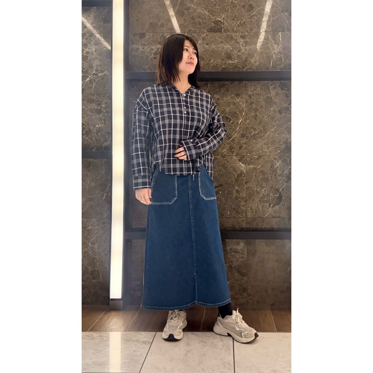 【短期出品】桐生戦兎 着用 カットソー ネイビー チェック 仮面ライダービルド桐生戦兎着用衣装異素材切替クルー(ネイビーver