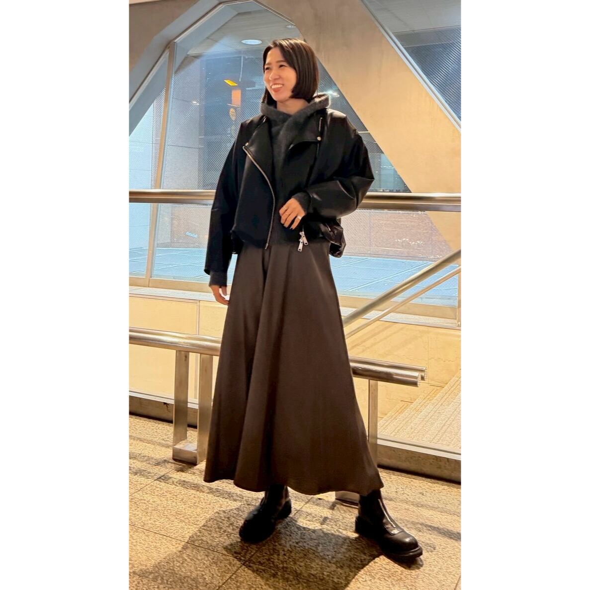 【美品】ha|za|ma 虚空を紡ぎ、織り成す物語のニットライダース S 限定店舗】ノーカラーライダースジャケット | トワミーオンラインショップ