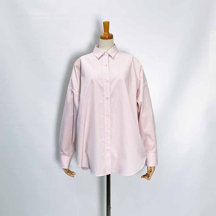【美品】MICA&DEAL(マイカ＆ディール）ストライプ 柄シャツ 長袖 MICA&DEAL マイカアンドディール 刺繍ストライプシャツ 0125401306