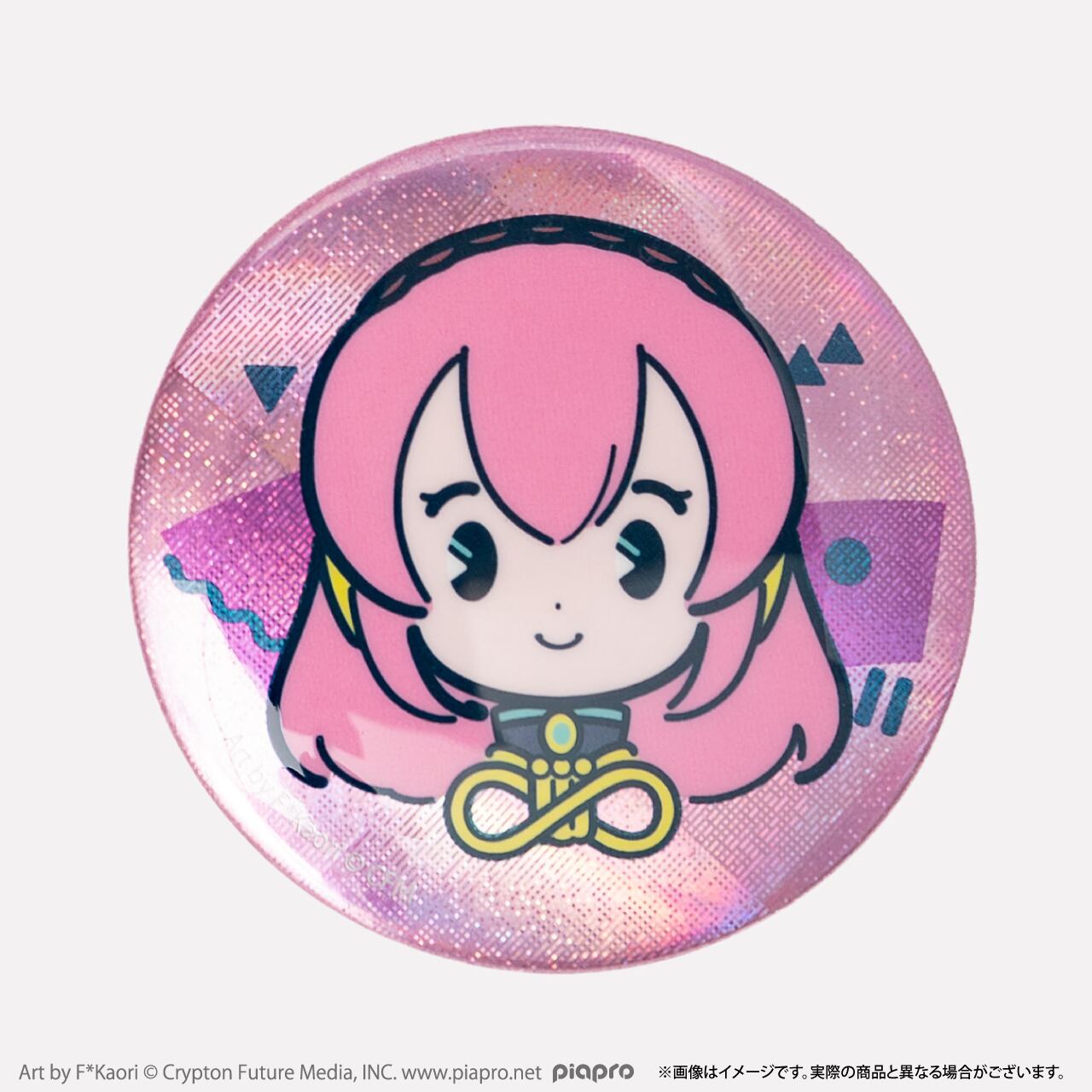 アクリル缶バッジケース グリッター缶バッジセット（巡音ルカ） OACC