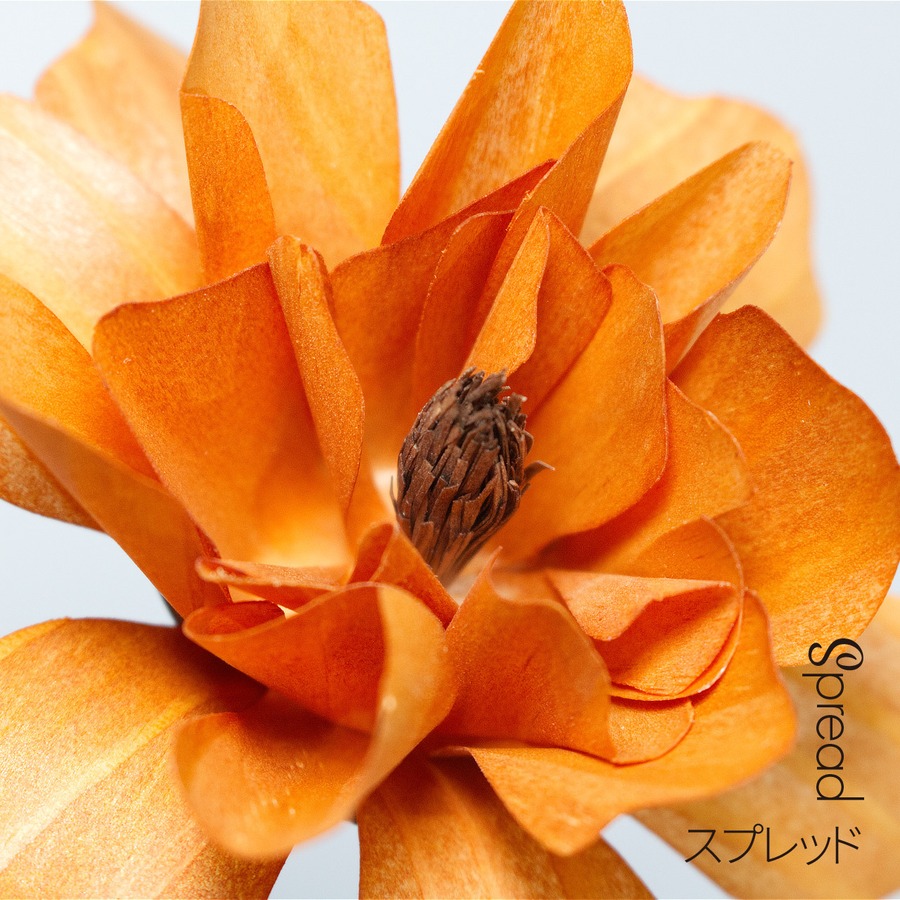 本物の花のように広がる繊細なライン。幾重にも重なるデザインが、全体に柔らかな立体感を与えます。