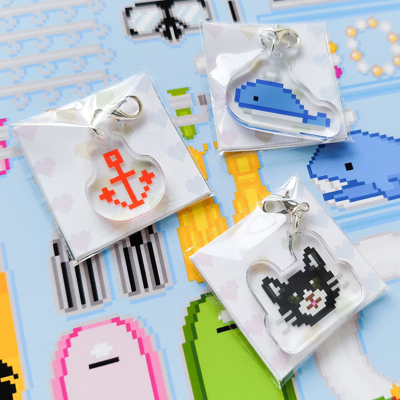 チャーム クロちゃん Marineshop96 いかり 錨 くじら クロちゃん 猫