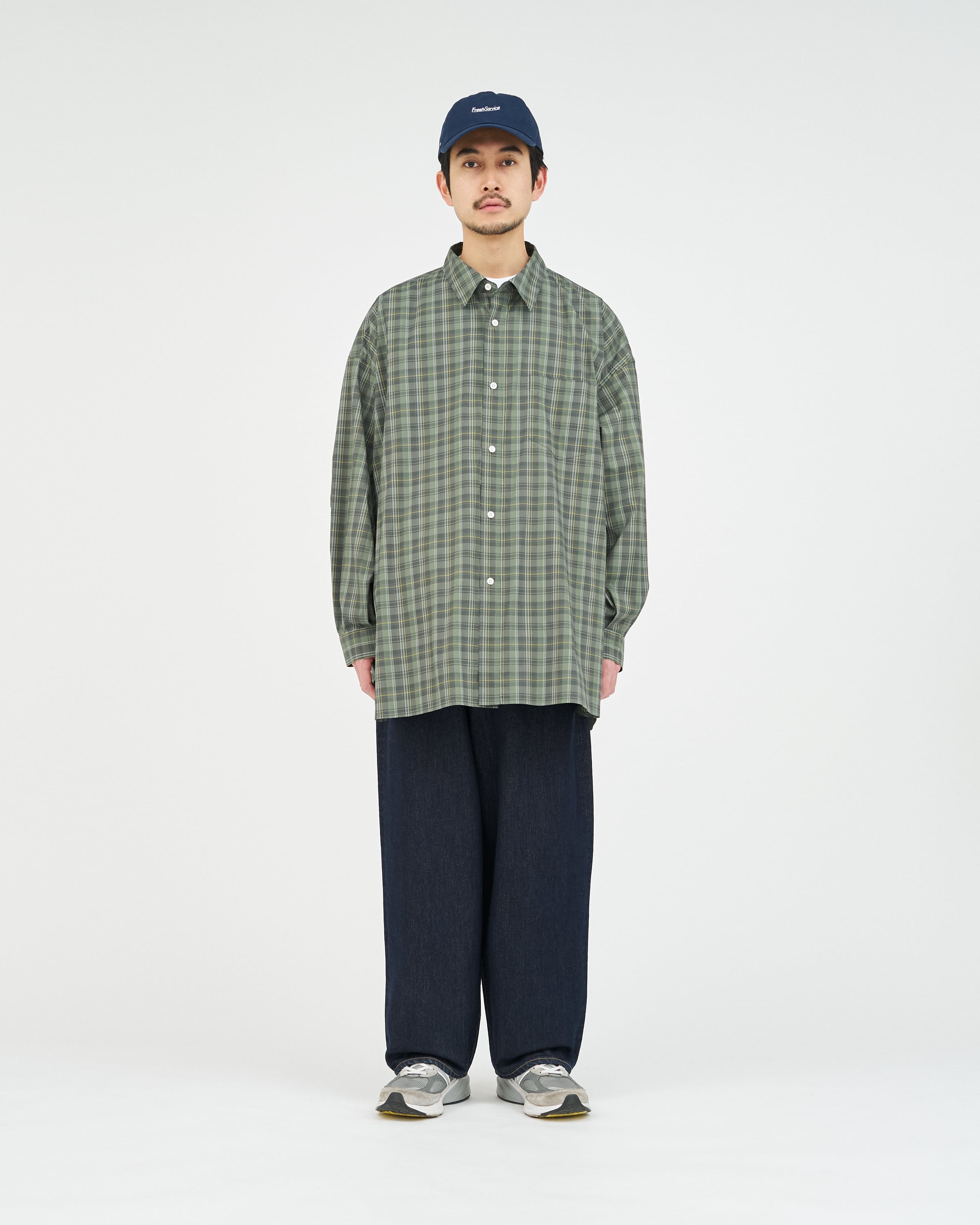 FreshService｜MADRAS DRY TECH REGULAR COLLAR SHIRT | 眠家