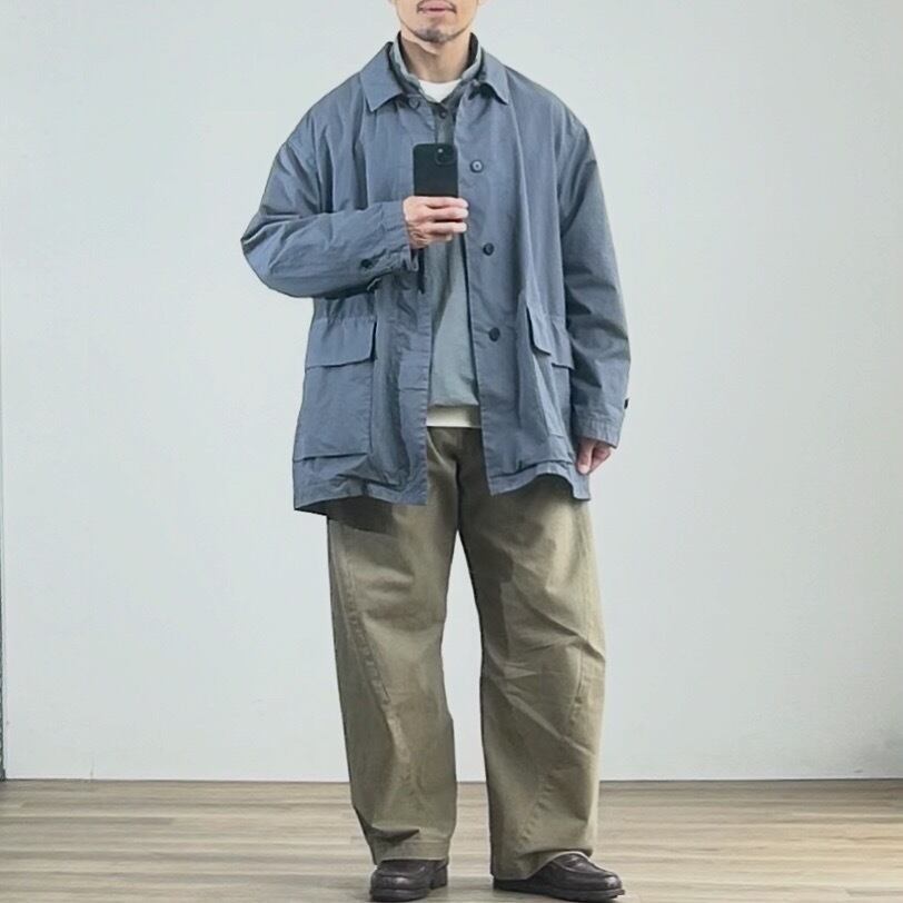 26SS》【STILL BY HAND】GARMENT-DYE HALF COAT スティルバイハンド