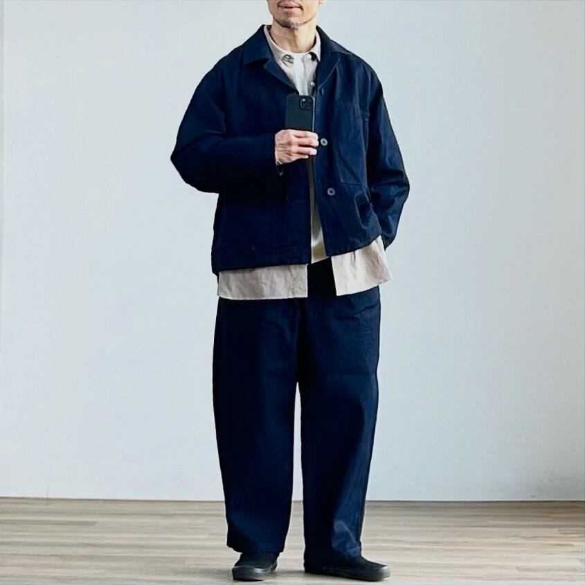 26SS STILL BY HAND 11.5ozデニムディープタックパンツ 26SS》【STILL BY HAND】11.5oz DEEP TUCK WIDE DENIM PANTS スティル