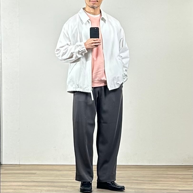 26SS》【STILL BY HAND】ZIP UP MOLESKIN BLOUSON ジップアップ